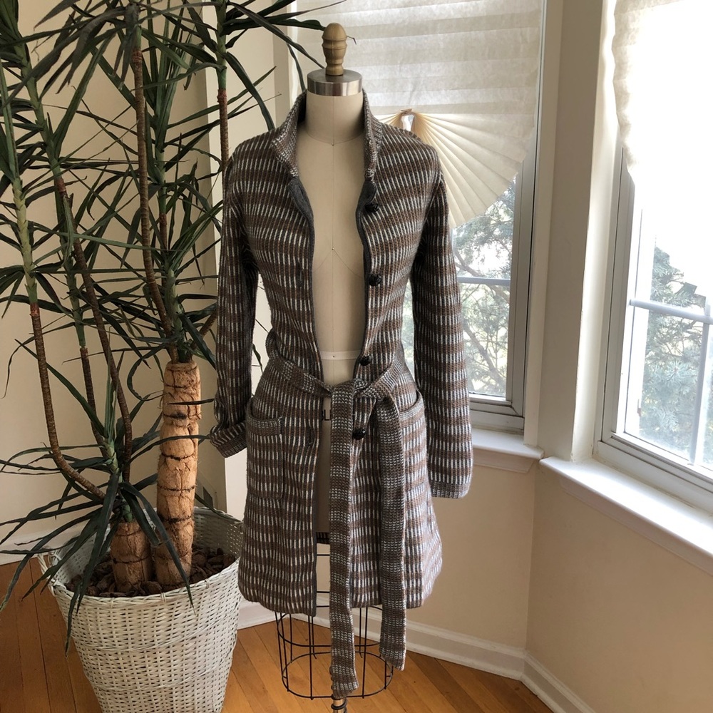 Rena Lange long chunky knit cardigan